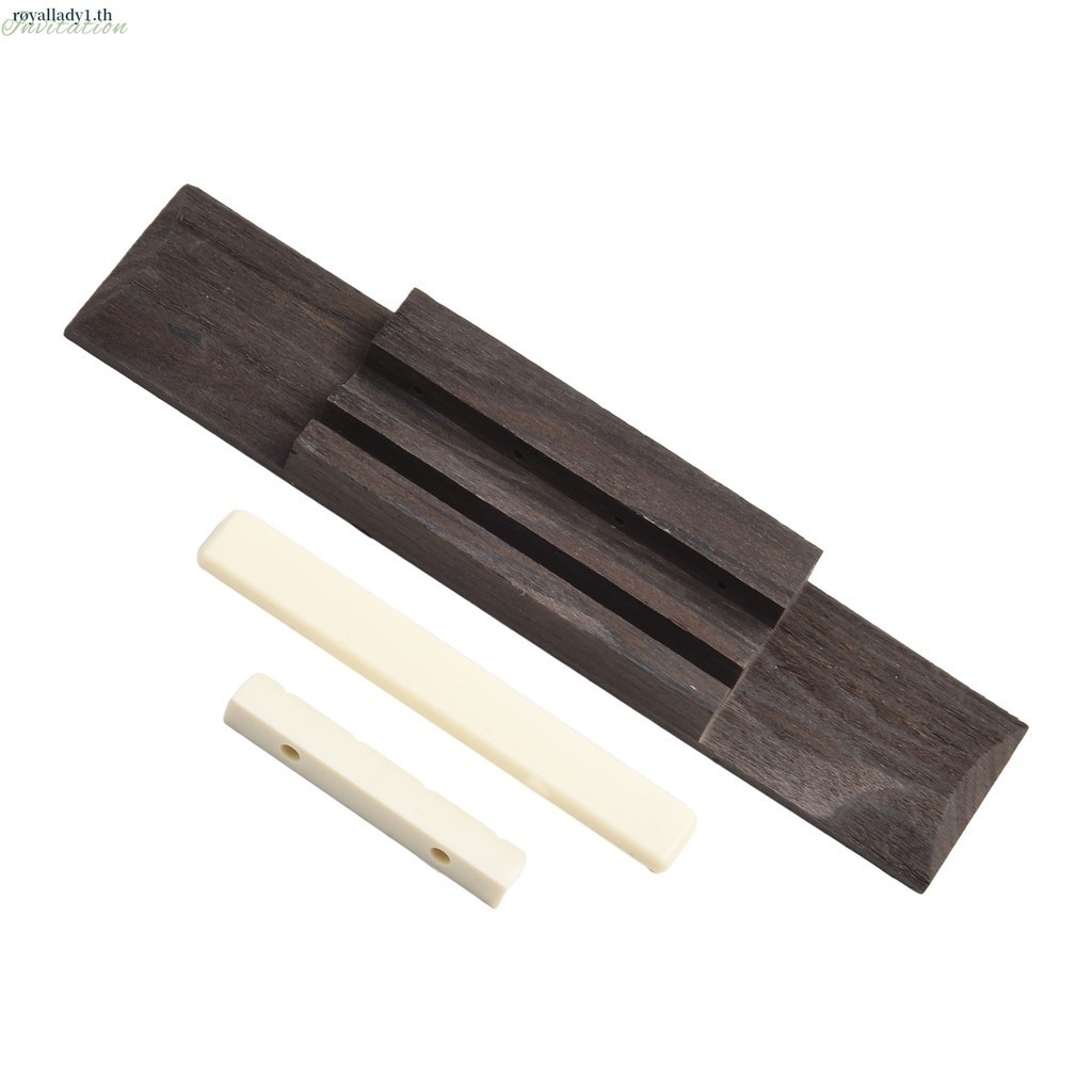 [ในสต็อก] 3 ชิ้น Ukulele Rosewood Bridge & Nut และ Saddle Slotted สําหรับกีตาร์ Ukulele อะไหล่