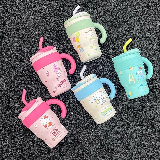Sanrio Yugui Dog Icebar Cup 316สแตนเลสขนาดยักษ์หญิงมูลค่าสูงความจุขนาดใหญ่ฟางกระติก m2iu