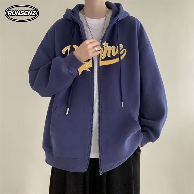 M-8xl Fat Man แฟชั่นหนา Hoodie ผู้ชาย Plus ขนาดเสื้อกันหนาวฤดูใบไม้ร่วงและฤดูหนาว Hooded Pullover Top