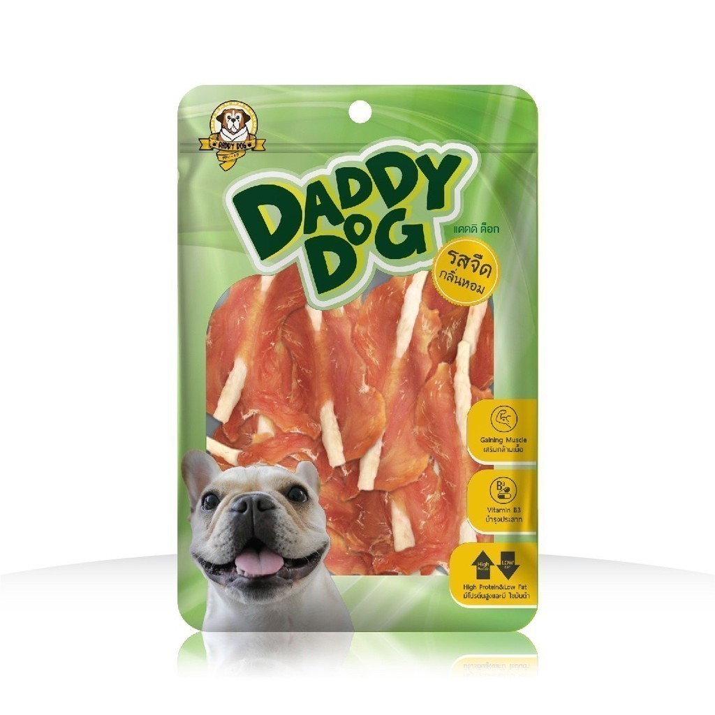 [ขนาด 320กรัม] Daddy​ Dog ขนมสุนัข สันในไก่อบแห้ง​ รสจืด​ กลิ่นหอม​ ทานง่าย.....ถูกใจน้องหมา - รูปที่ 4
