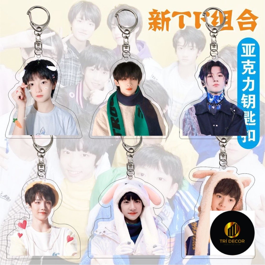 Tf Family TF Family Chen Tianrun Deng Jiaxin Mu Zhicheng Su พวงกุญแจอะคริลิคสําเร็จรูป