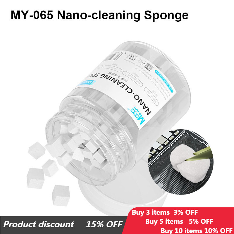 Maant MY-065 ฟองน้ําทําความสะอาดนาโนสําหรับหน้าจอโทรศัพท์มือถือกําจัดกาว/กล้อง/PCB เชื่อม Flux น้ํามันทําความสะอาดไม่มี Floccluentตกค้าง