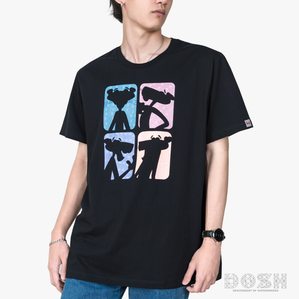 DOSH MEN'S T-SHIRTS PINK PANTHER เสื้อยืดคอกลมผู้ชาย 9DPPMT5012-BL (XS)