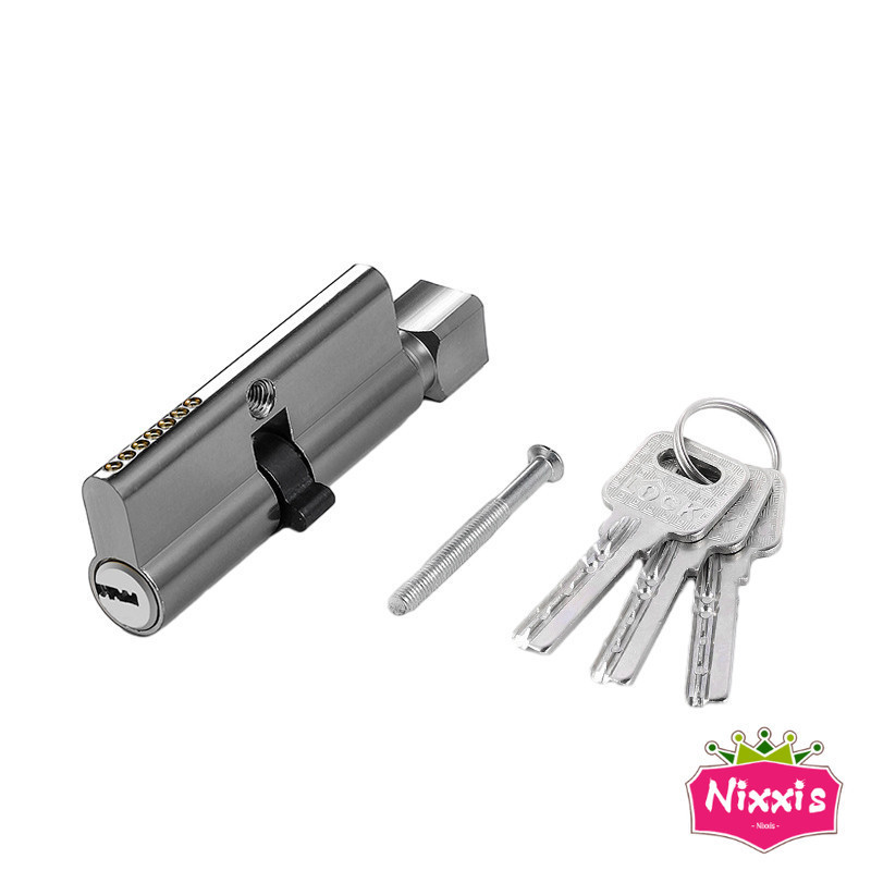 NIS ไส้กุญแจ หัวแม่กุญแจ แบบหางปลาบิด มาพร้อม 3 คีย์ รุ่นมาตราฐาน Door Lock Cylinder - รูปที่ 7