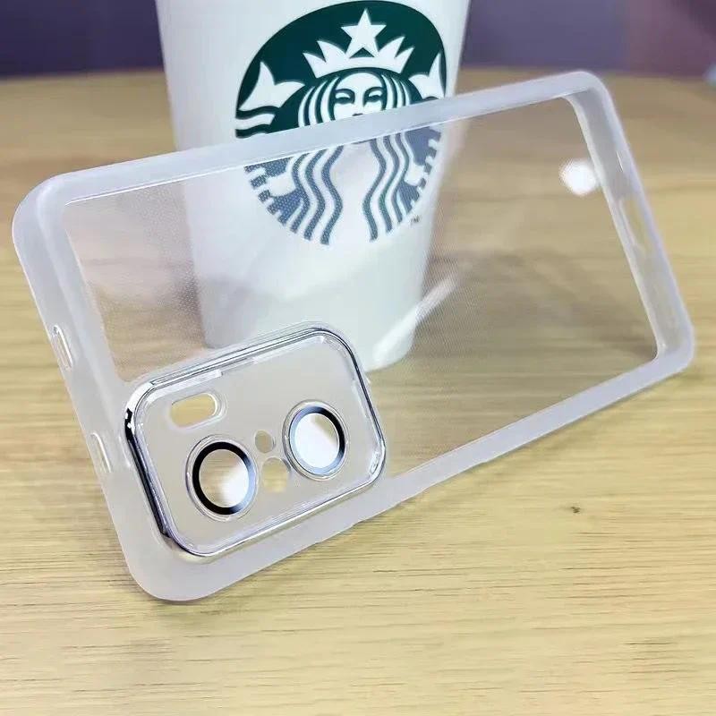 เคสโทรศัพท์หรูหราสําหรับ Xiaomi Poco F3 GT F3GT 5G ซิลิโคนใสนุ่มครอบคลุมเต็มรูปแบบปกป้องกระจกอะคริลิฟิล์มเลนส์ฝาครอบเดิม