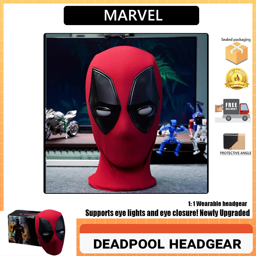 Marvel deadpool headgeaR 2024 MARVEL Movie [deadpool และ Wolverine] deadpool headgeaR Mask คอสเพลย์หน้ากาก deadpool Little Cheap Movie สินค้าคอสเพลย์หน้ากากระบายอากาศสามมิติ