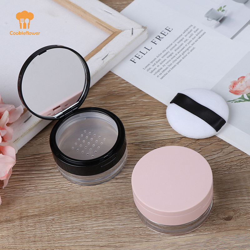 Ckfr 7 สไตล์เครื่องสําอางที่ว่างเปล่า Sifter หลวม Jar คอนเทนเนอร์พัฟกล่องกระจกคอนเทนเนอร์กรณีใหม่