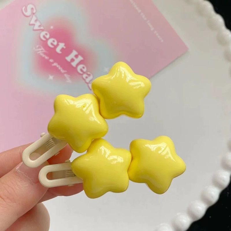 น่ารักครีมหวาน Tricolor ดาวห้าแฉก Duckbill คลิปสาวหัวใจคลิปด้านข้างคลิป Bangs Star Hairpin หญิง ราคา ถูกที่สุด ดีลบีเคเค แกลเลอรีภาพที่ 9