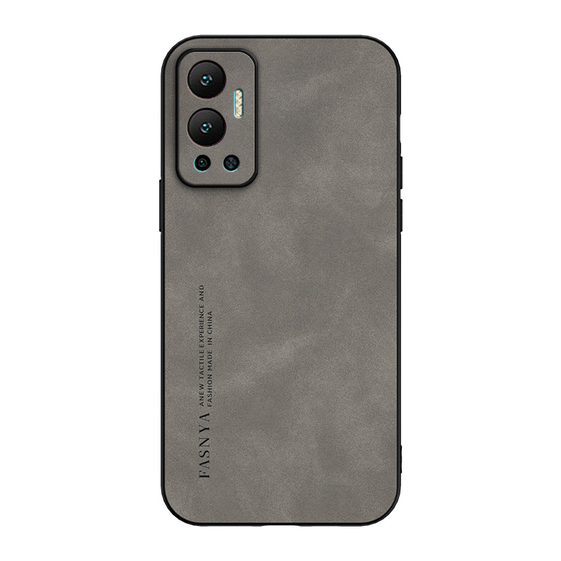 สําหรับเคสโทรศัพท์ Infinix Hot 12 เคสป้องกันหนังกลับหนังแกะหรูหราพร้อมขอบแข็งและนุ่ม