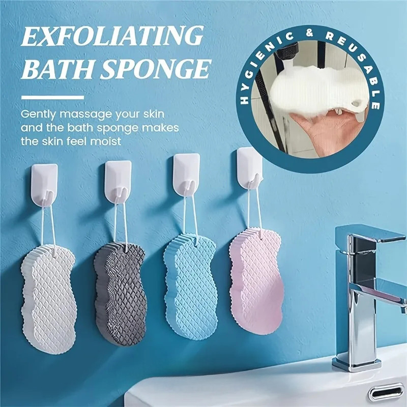 3d Magic Sponge ฟองน้ําอาบน้ําเด็ก Body Peeling Dead Skin Exfoliating Massager ทําความสะอาดแปรงอาบน้ํา