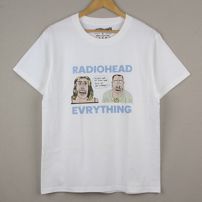 Radiohead Everything Radiohead Rock Oasis T-Shirt Suede T-Shirt