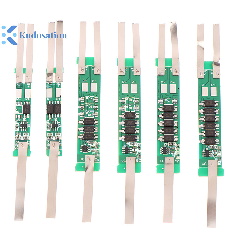 Kudosion 5 ชิ้น 2S 7.4V 2A 3A 4.5A 6A 7.5A 9A BMS Li-ion ป้องกันสําหรับ 18650 Li-ion แบตเตอรี่ลิเธียม Lipo Cell อุปกรณ์เสริม Nice