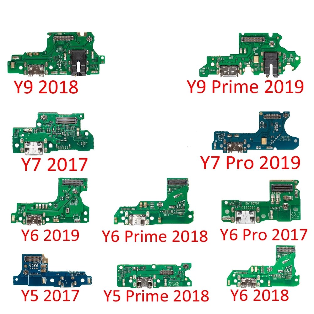 & Charger ชาร์จพอร์ต Dock Connector อะไหล่ Flex สายพร้อมไมโครโฟนไมโครโฟนสําหรับ HuaWei Y9 Y7 Y6 Pro Y5 Prime 2017 2018 2019 &
