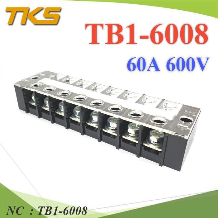 NC เทอร์มินอลบล็อก TB1-6008 แผงต่อสายไฟ ขนาด TB1-6008