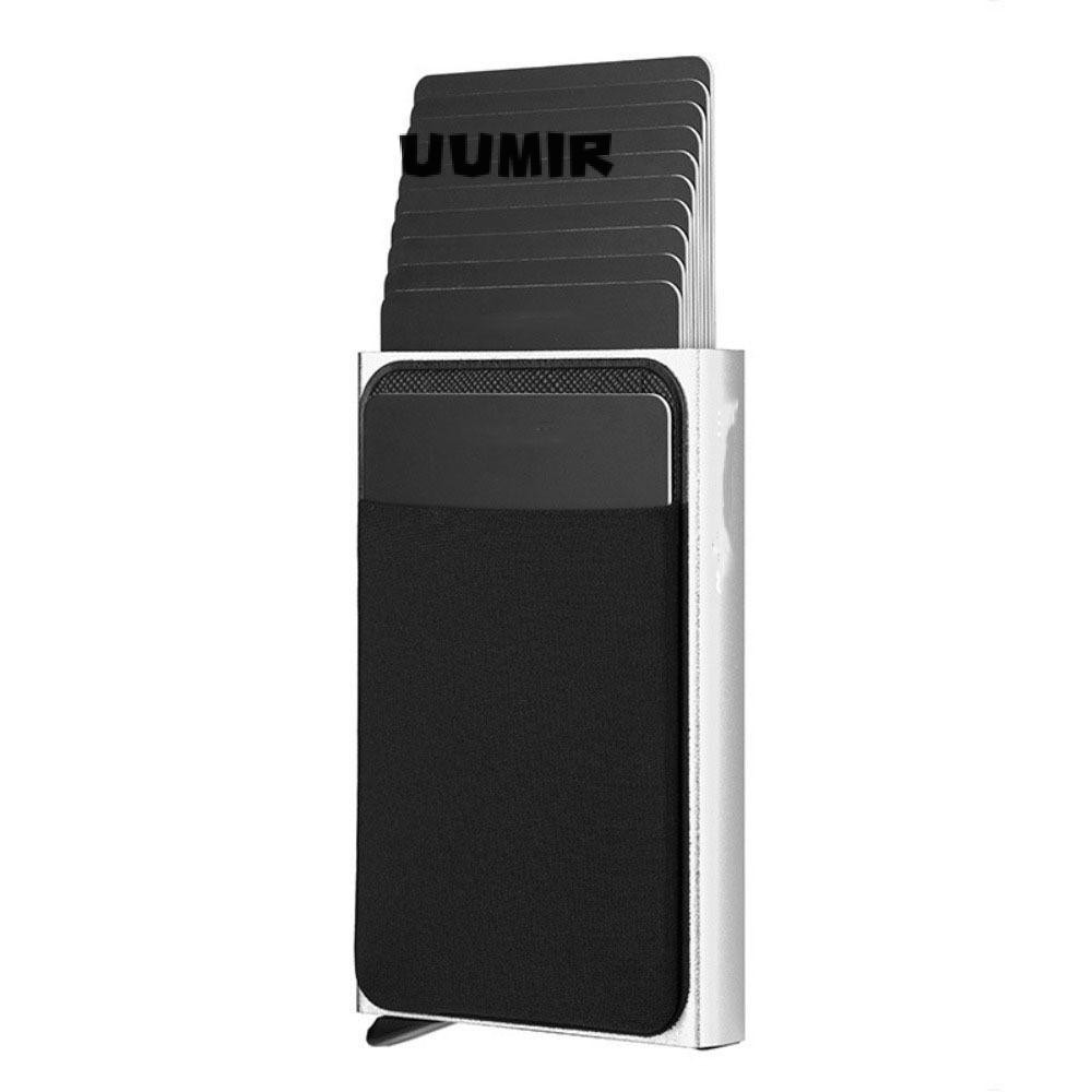 UUMIR กล่องพลิกการ์ดอัตโนมัติ,ป้องกันการโจรกรรมความจุขนาดใหญ่ผู้ชายบัตรโลหะ,12ช่