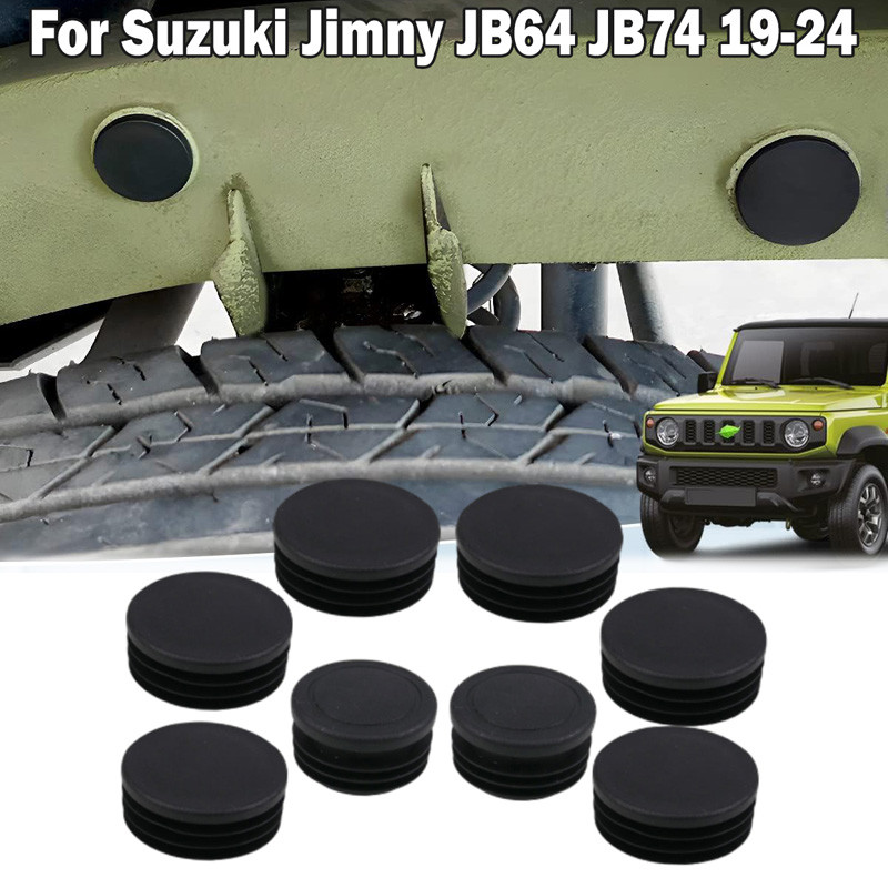 Possbay 8 ชิ้น Girder หลอดกรอบฝาครอบรถกันฝุ่นปลั๊กครอบคลุมปกป้องอุปกรณ์เสริมสําหรับ Suzuki Jimny Sierra JB64 JB74 2019 2020-2024