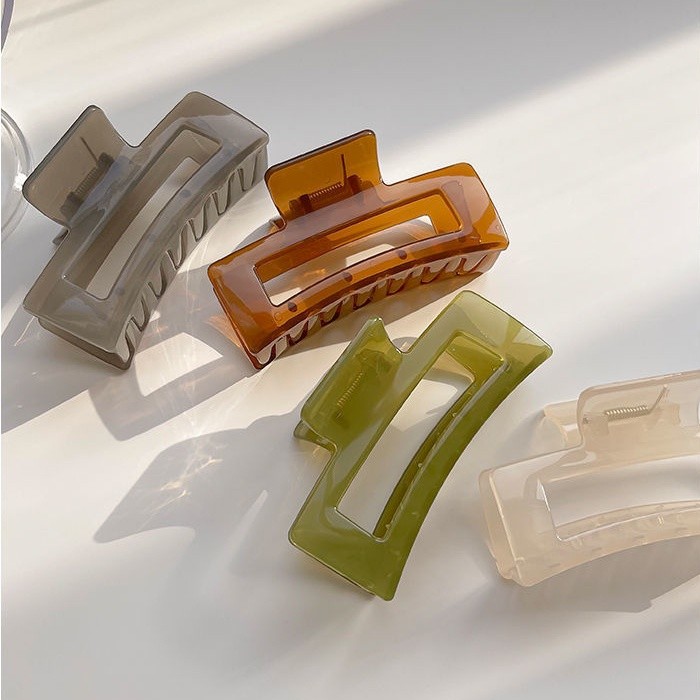 C37 กิ๊บติดผม ขนาดใหญ่ คลิปหนีบผมสี่เหลี่ยม สไตล์เกาหลี กิ๊บรวบผม  พร้อมส่ง