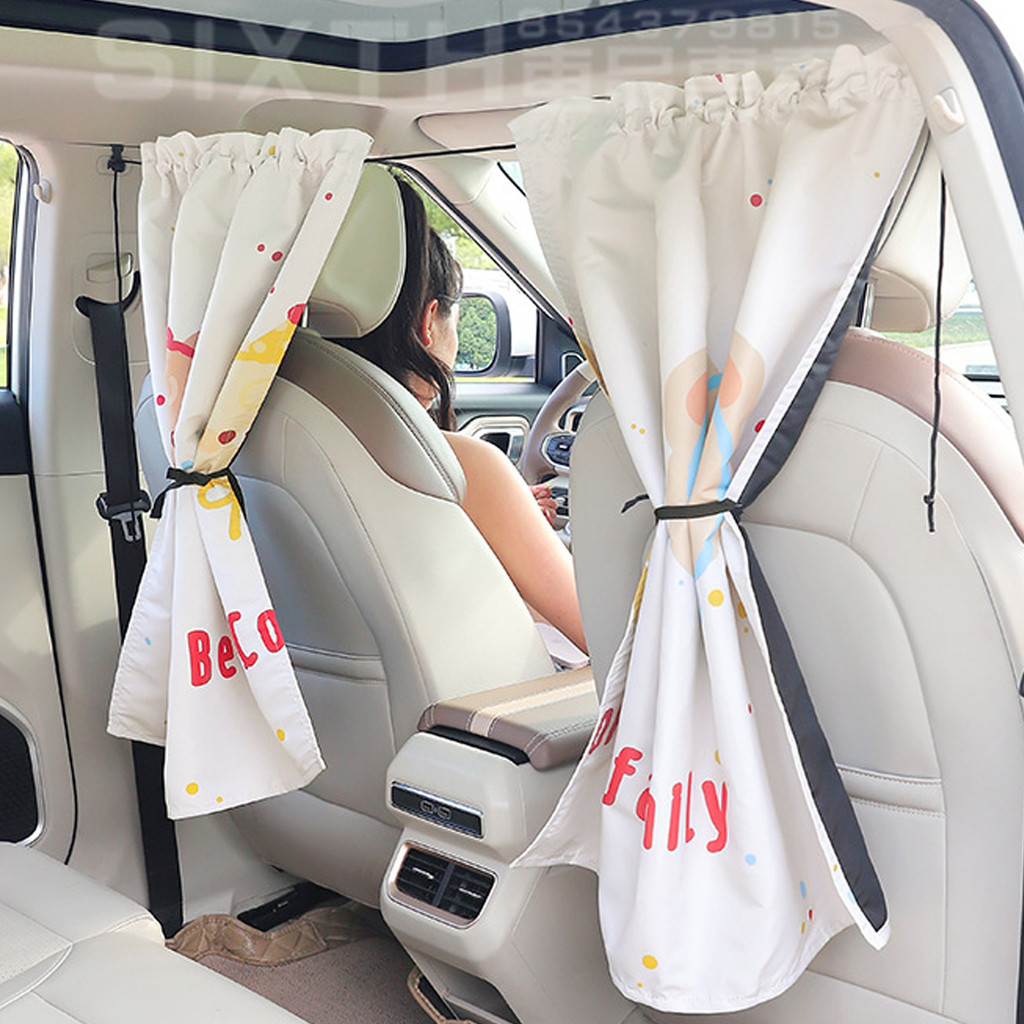 ข้นขึ้น รถม่านพาร์ทิชันความเป็นส่วนตัวม่านบังแดดเพื่อบล็อกการนอนหลับของทารกม่านกันแดดสําหรับด้านหน้าและด้านหลัง ม่านกั้นรถ อุปกรณ์ตั้งแคมป์ในรถ - รูปที่ 5