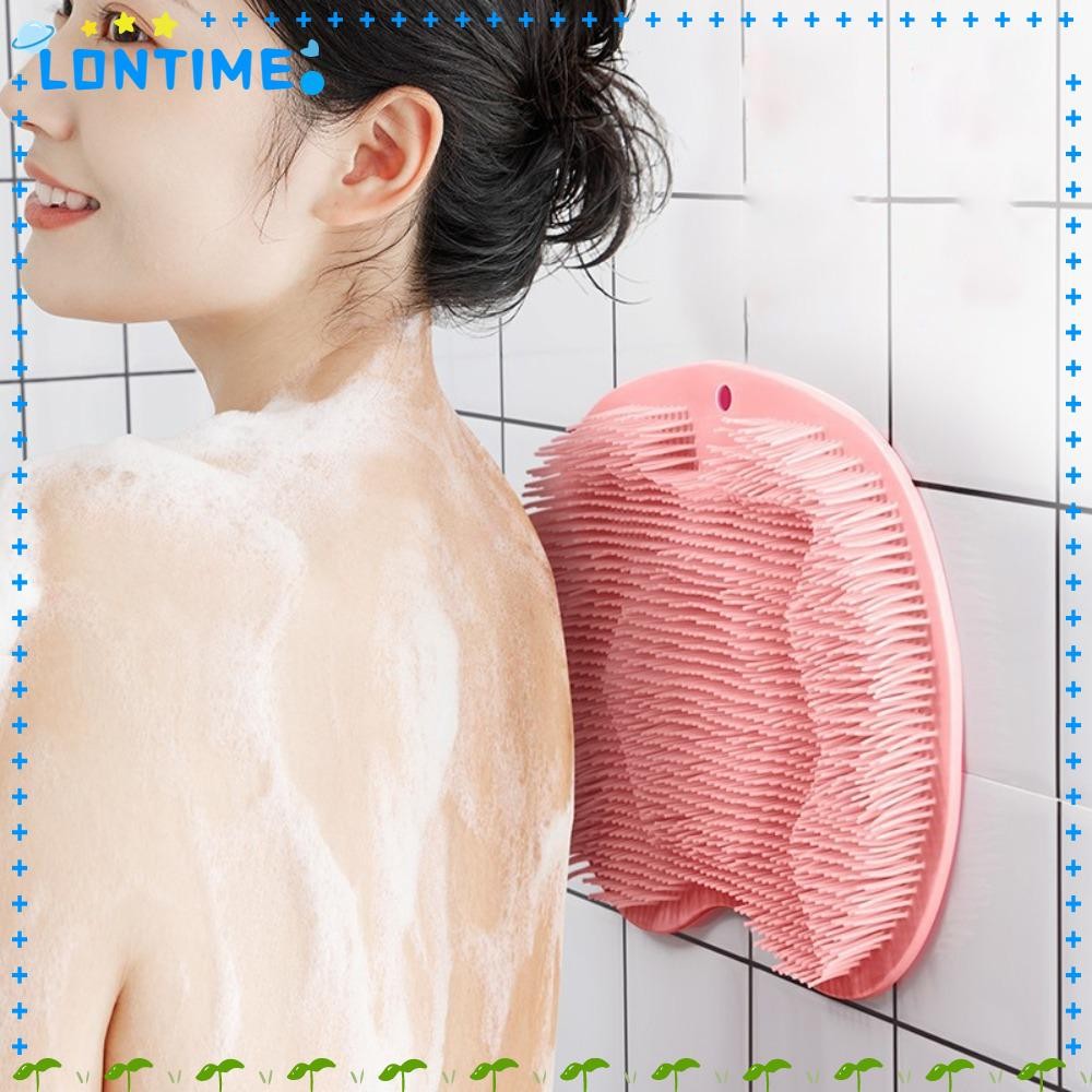 Lontime แผ่นรองอาบน้ํานวด, แผ่นขัดหลังถ้วยดูดซิลิโคน, แปรงอาบน้ํานุ่มขี้เกียจ แผ่นรองฝ่าเท้ากันลื่นในครัวเรือน