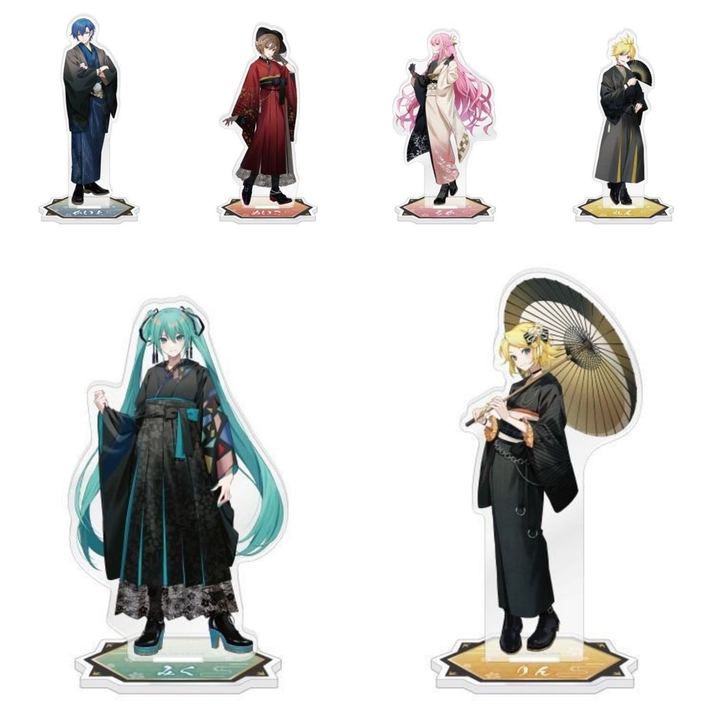 (CARD INCLUDED) (COSTUME) Standee รุ่น VOCALOID อะนิเมะไมการูปปั้นในอะคริลิคอะนิเมะจิบิบนจอแสดงผล