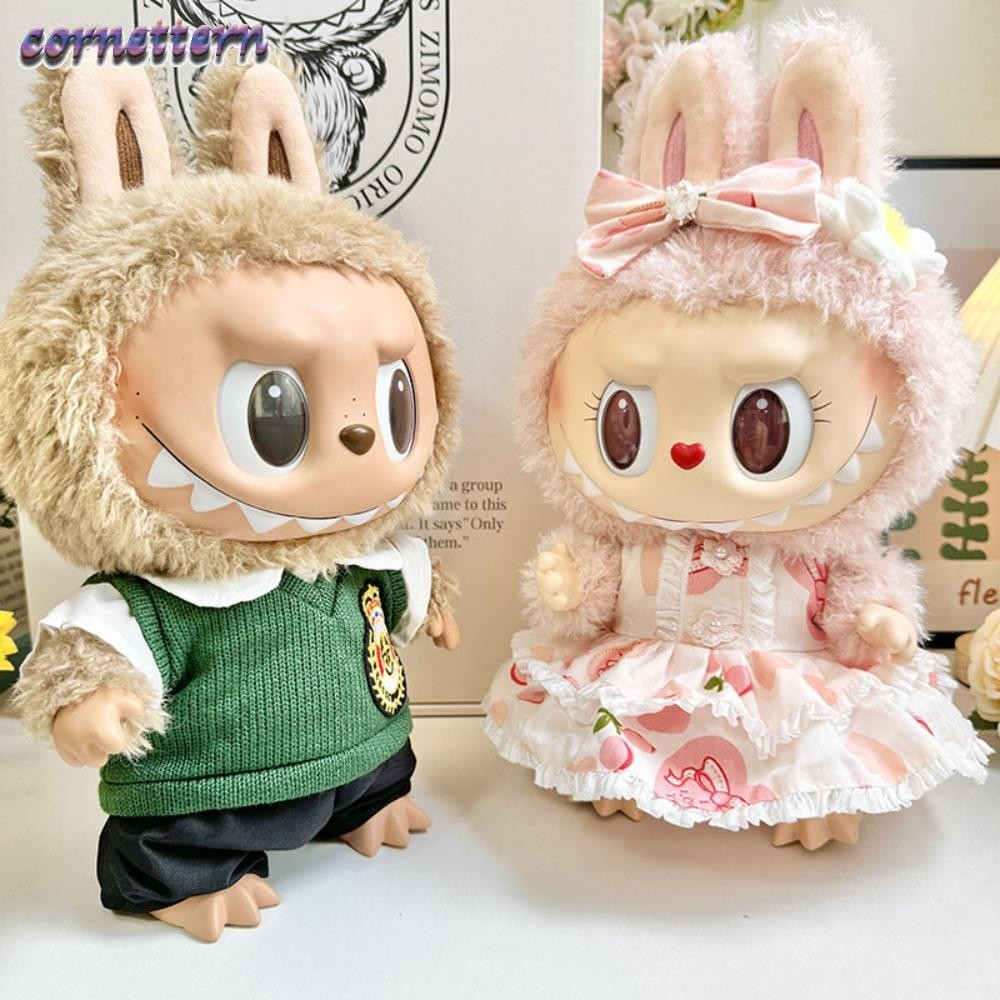 เสื้อผ้าตุ๊กตา CORNE Labubu, เป็ดน้อยสีเหลือง Bao-ao ตุ๊กตาอุปกรณ์เสริม, LinaBell Handmade Labubu เสื้อผ้าตุ๊กตารุ่นที่ 2 DIY