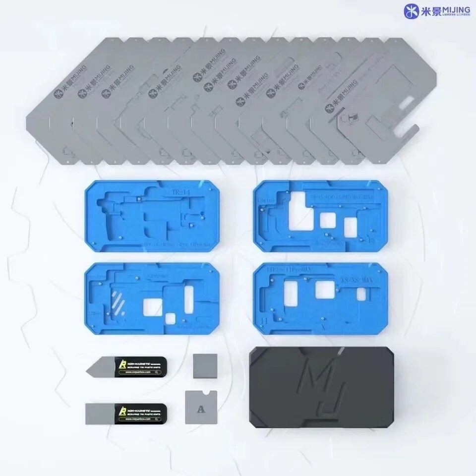 MiJing Z20 MAX เมนบอร์ดกลาง Soldering แม่แบบแพลตฟอร์มสำหรับ iP X-17Pro MAX ชั้นกลาง BGA ดีบุกปลูกโคมไฟ