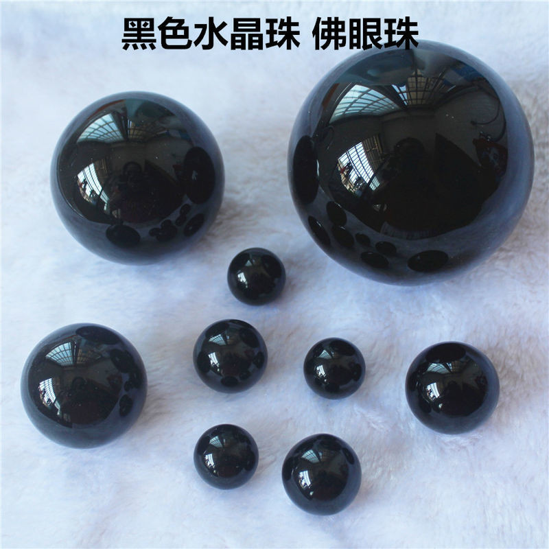 Black Buddha Eyeball Animal Ball Glass Ball Marbles Temple ประติมากรรมพิเศษคริสตัลบอลหลายข้อกําหนด