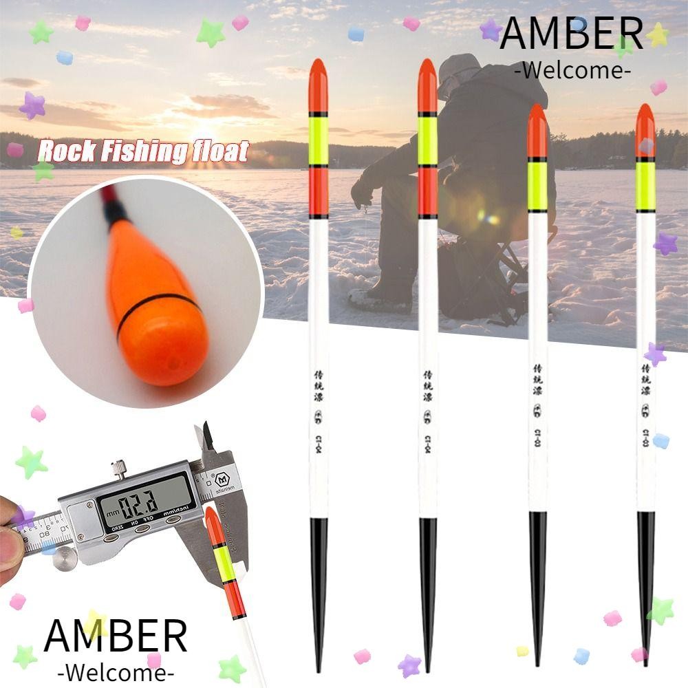 Amber Floats Bobbers, Slip Drift Tube Fluctuate Rock fishing float, Outdoor 5 Size Assorted Sizes ไฟแสดงสถานะตกปลาลอยตกปลา