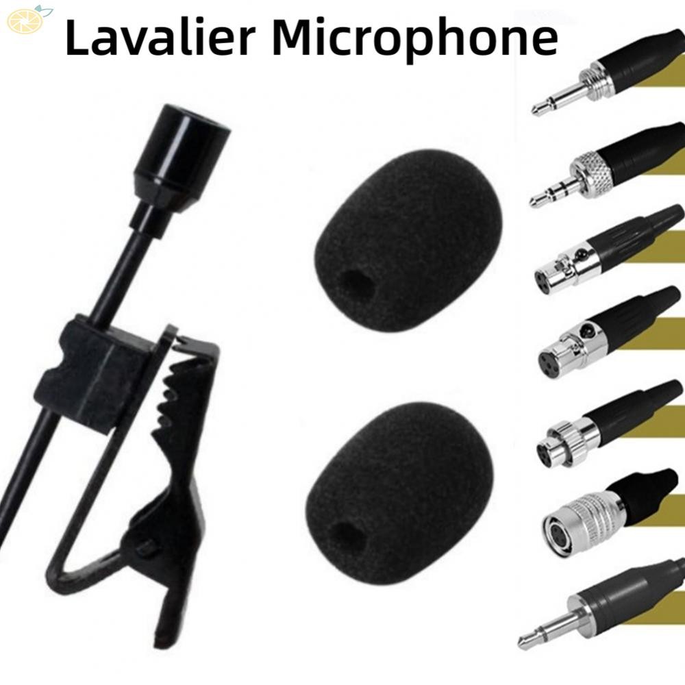 ไมโครโฟนคลิปหนีบปกเสื้อรอบทิศทาง 3.5 มม., 3 พิน 4 พิน XLR สําหรับระบบไร้สาย