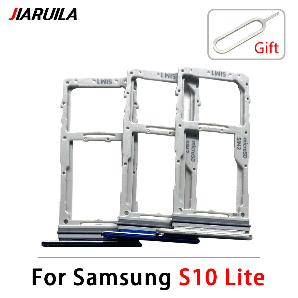 สําหรับ Samsung Galaxy S10 Lite G770F G770F/D G770 ซิมการ์ดถาดผู้ถืออะไหล่