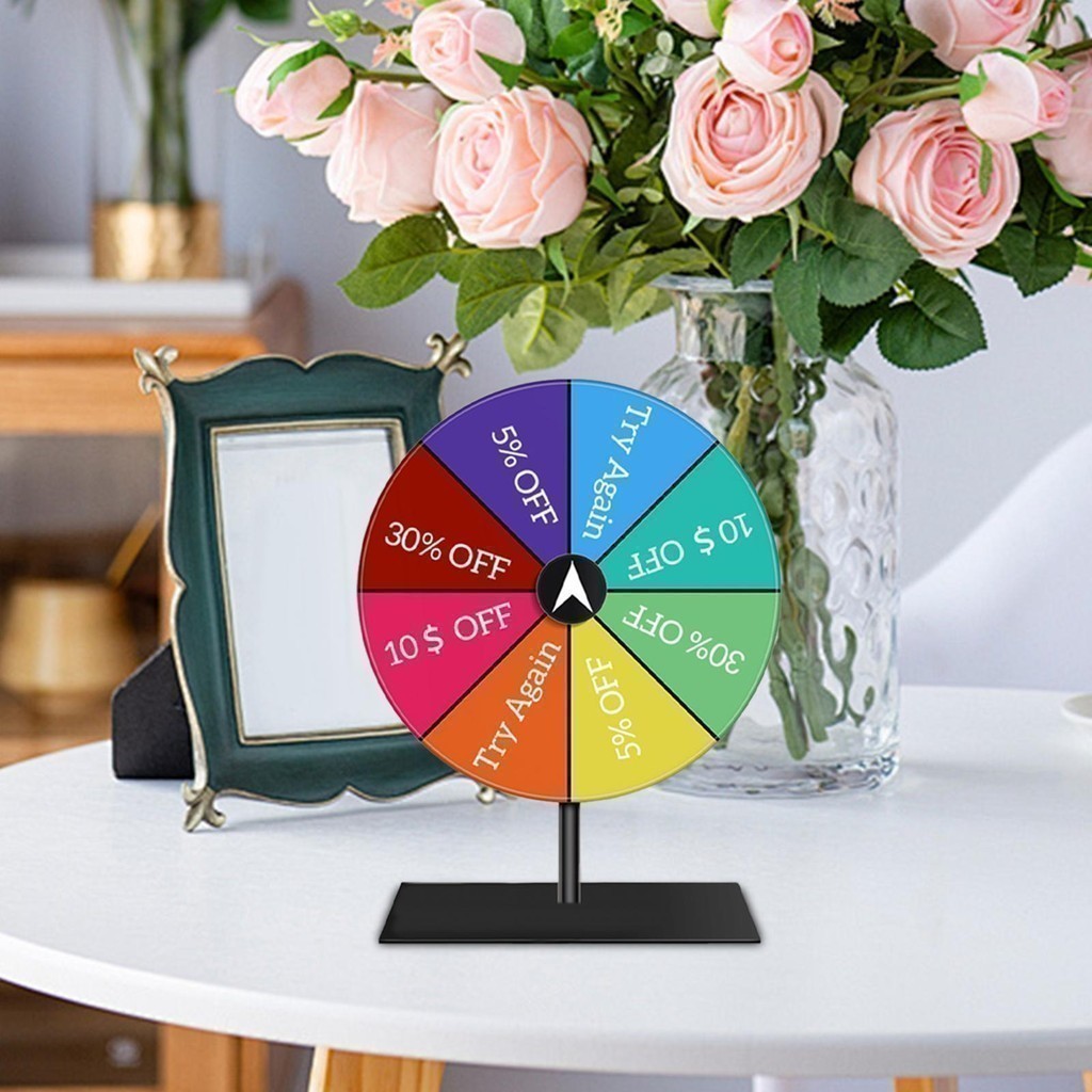 [stdzsw] โต๊ะรางวัล Turntable Erasable Lucky Draw Roulette Wheel สําหรับปาร์ตี้เกมการเรียนรู้แบบโต้ต