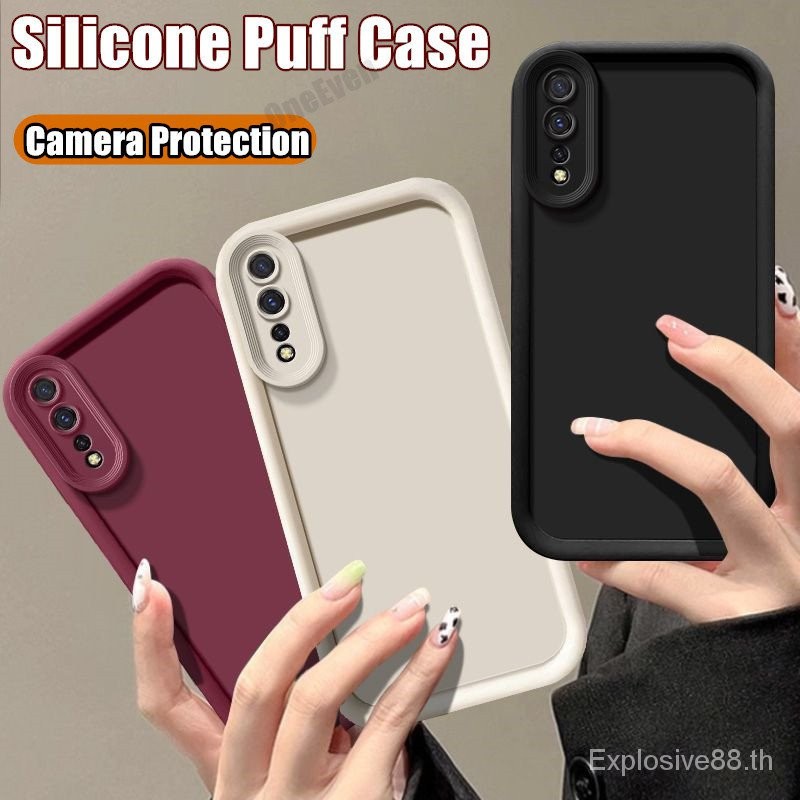 สำหรับ VIVO S1 1907 V1907 Micro-Matte ป้องกันลายนิ้วมือซิลิโคนอ่อนนุ่มขั้นตอนปกกล้องกรณีการป้องกัน zset