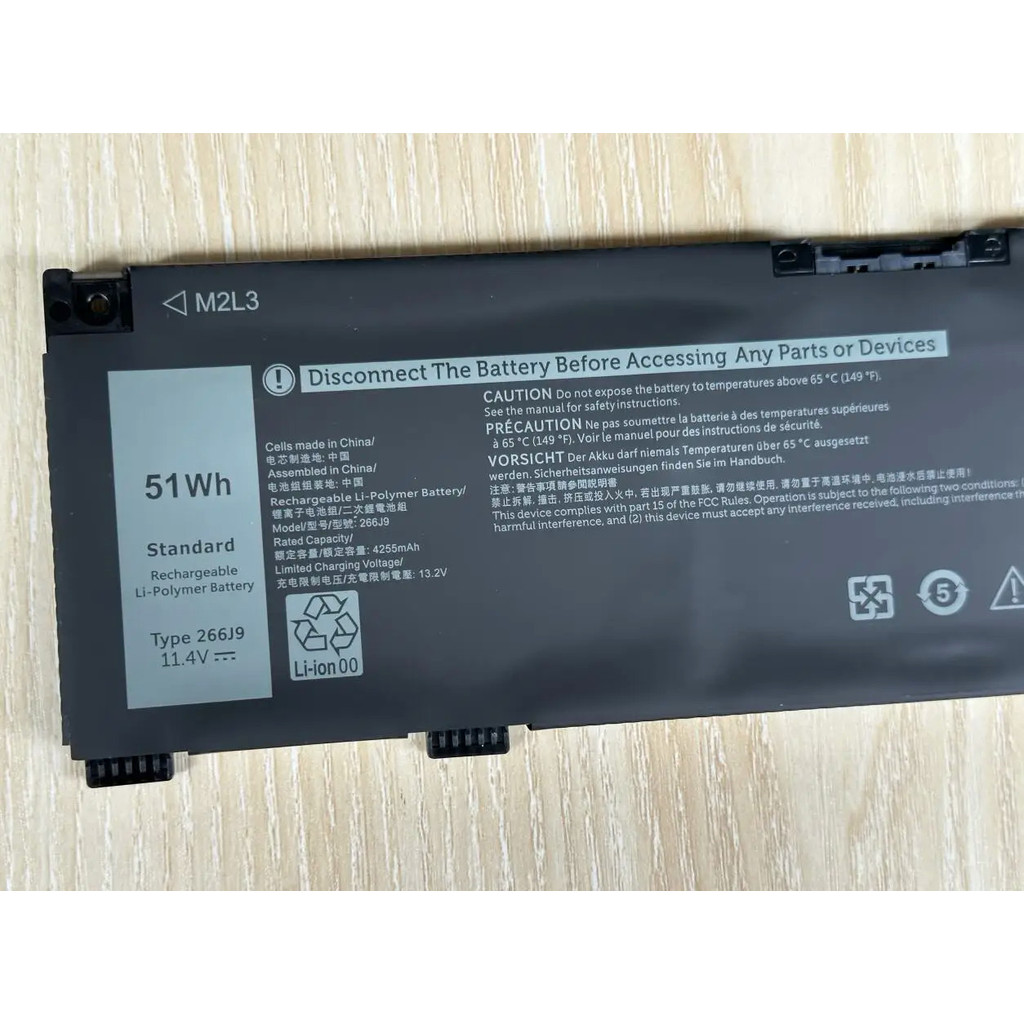 266J9 M4GWP แบตเตอรี่แล็ปท็อป For Dell G3 15 3790 3590 3779 G5 5587 5590 INS 15PR 1545W 1745W 1845BL