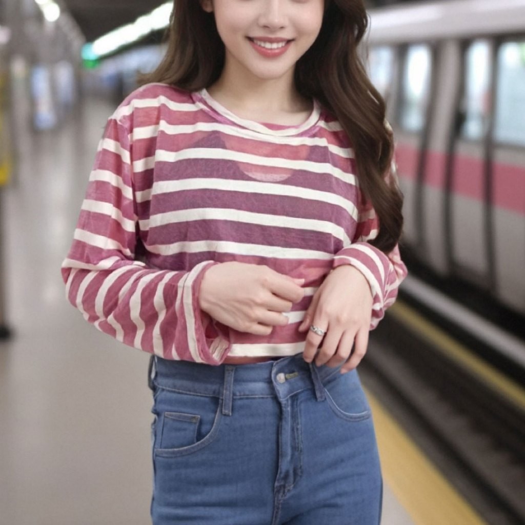 เสื้อแขนยาว ICE SILK กันแดดสำหรับหญิงสาว ราคา ถูกที่สุด ดีลบีเคเค แกลเลอรีภาพที่ 8