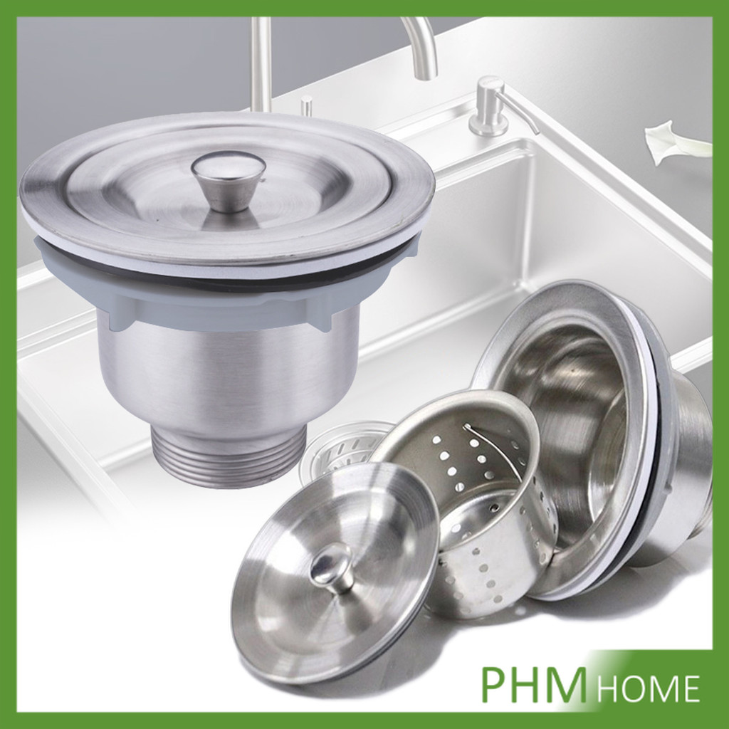 สะดืออ่างล้างจาน 201 วัสดุสแตนเลส ตะกร้ากรองเศษอาหาร Kitchen Sink Strainer
