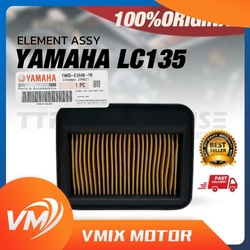 YAMAHA LC135 V1-V8 ELEMENT ASSY (5YP) 1S7-E4450-09 AIR CLEANER กรองอากาศ LC 135 V1 PENAPIS HABUK