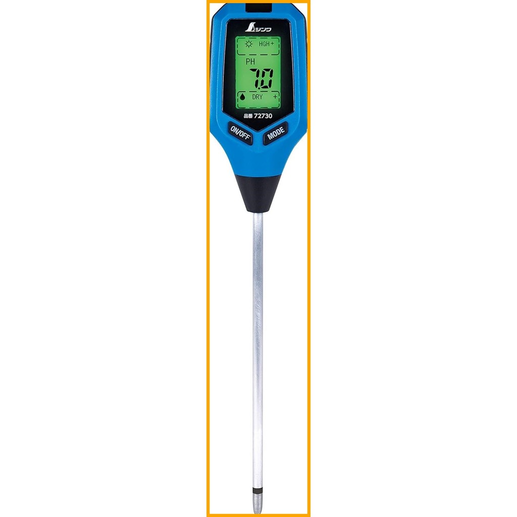 [ส่งตรงจากญี่ปุ่น] Shinwa เครื่องวัดความเป็นกรดของดินแบบดิจิตอล Digital Soil Acidity Meter 72730 pH3