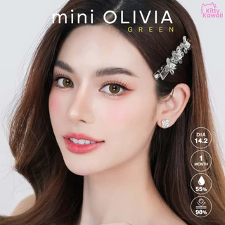 คอนแทคเลนส์❤️Size : S❤️รุ่น Mini Olivia (Kittykawaii) สี : Light brown / Brown / Green
