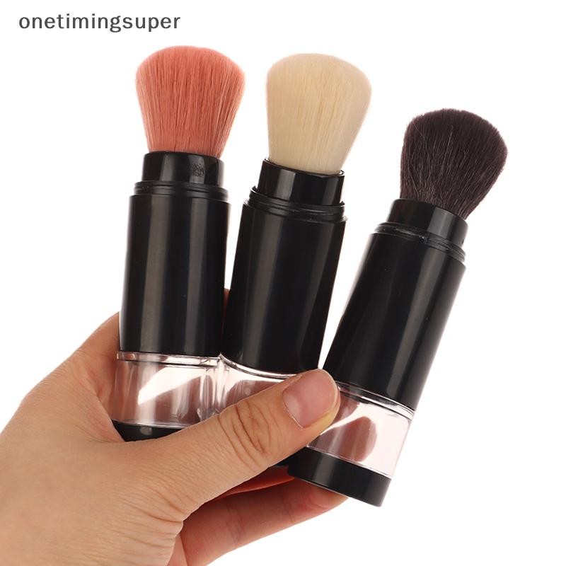 Onetimingsuper 2 In 1 แปรงรองพื้นแปรงแต่งหน้าที่ว่างเปล่า Travel Blush พร้อมรีฟิลแป้งฝุ่นขวด Jar แต่งหน้าเครื่องมือความงาม OTP