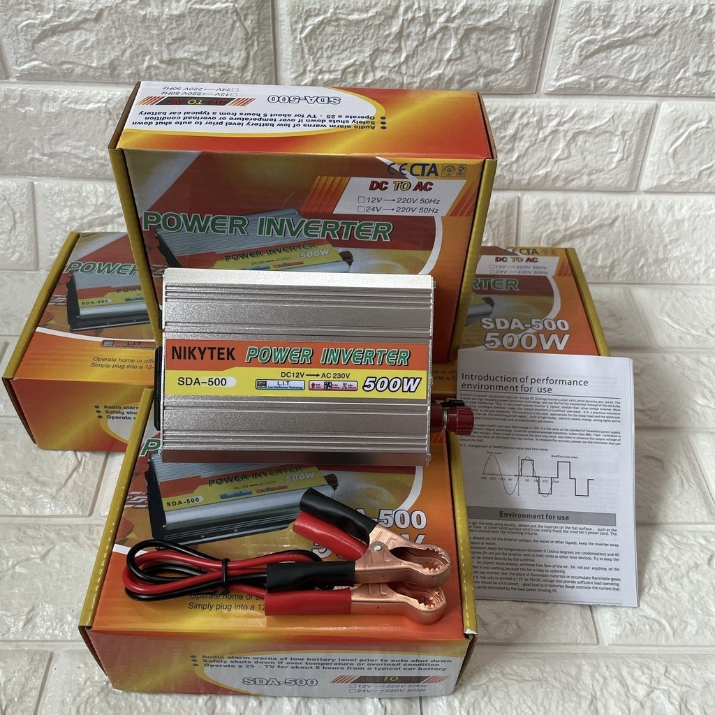 📣👉 อินเวอร์เตอร์ 220W 500W เครื่องแปลงไฟ 4USB หม้อแปลงไฟ 12v to 220v อินเวอร์เตอร์ไฮบริด เครื่องแปลงไฟ - รูปที่ 5