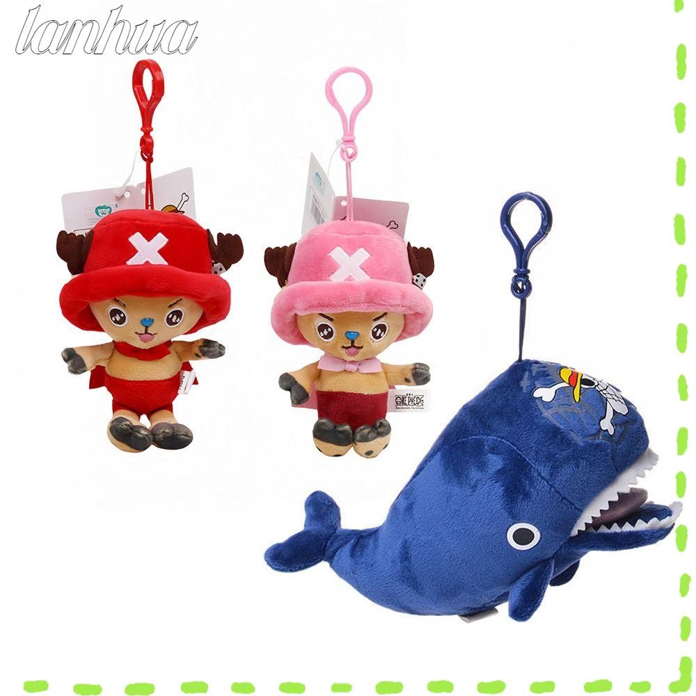 Lanhua พวงกุญแจวันพีซ, Raab Laboon Soft Anime Plush Toys, Whale Marine Animal ตุ๊กตาน่ารักการ์ตูน
