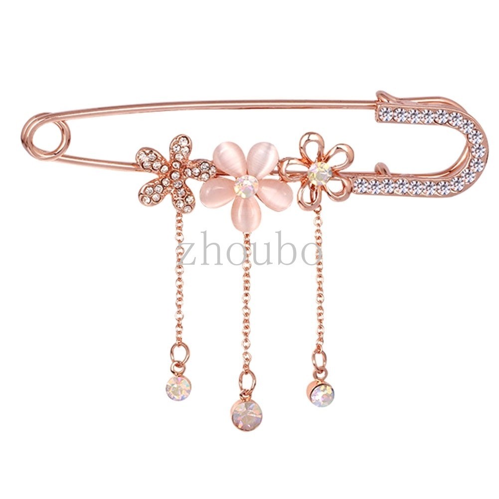 เข็มกลัดแต่งคริสตัล สำหรับติดเสื้อผ้า กระเป๋า