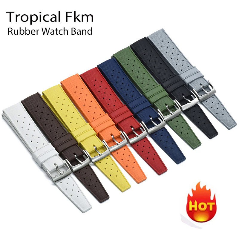 Premium-Grade Tropic Rubber Watch Strap 18mm 20mm 22mm 24mm For S-eiko SRP777J1 New Watch Band Divin