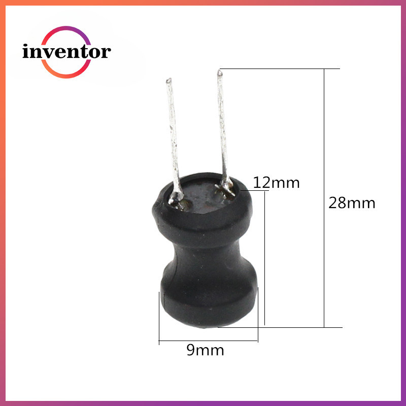 10pcs 0912 9*12 มม.I-shape Power Inductor Inductingance ทองแดง Coil 6.8 22 33 47 68 100 150 220 330 