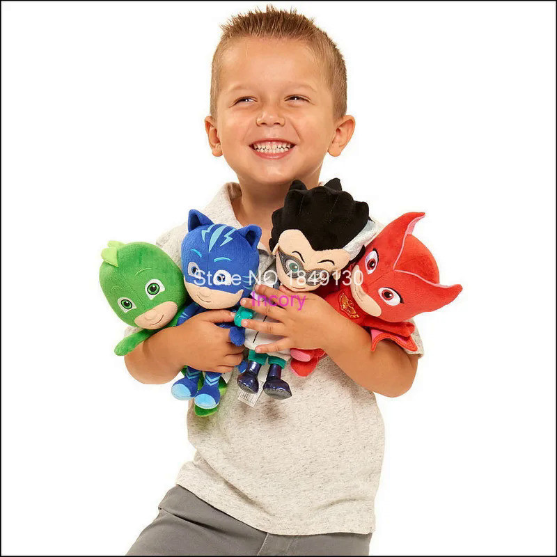 6 Styles 20 Cm PJ Bean Masks Plush Catboy, Kids Toys for Ages 2 Up by Just Play