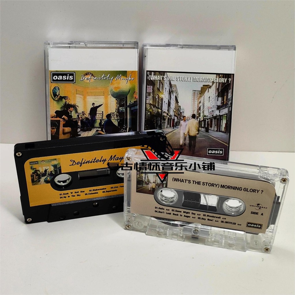 Sanchengxqyl1314 เทป Oasis Band Oasis Two-Disk ตัวเลือก Retro Cassette Classic Walkman เทปแบรนด์ใหม่