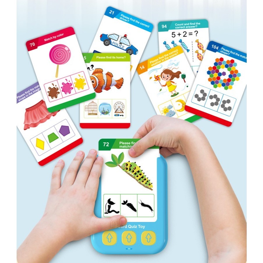 MooShi -Y Card Quiz Toy เครื่องอ่านเรียนรู้ ฝึกทักษะการคิด ⬅️ - รูปที่ 2