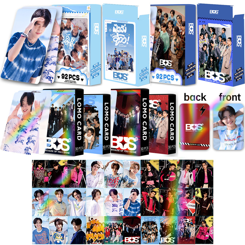92 ชิ้น/กล่องรถบัสอัลบั้มโปสการ์ดการ์ดด้านเดียวการ์ด LOMO BUS Photocards เพราะคุณ I Shine Peemwasu ภูตชัย การ์ดสุ่ม
