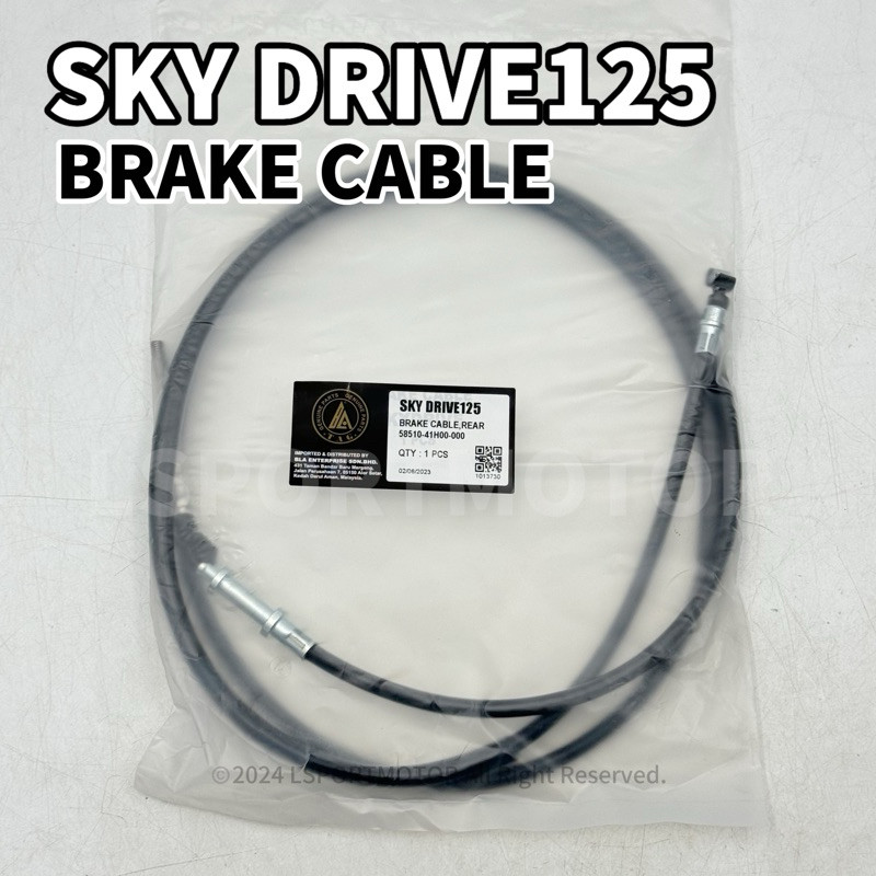 สายเบรก SUZUKI SKY-DRIVE125, REAR 58510-41H00-000 TALI BREK KABEL SKYDRIVE125 SKY DRIVE 125
