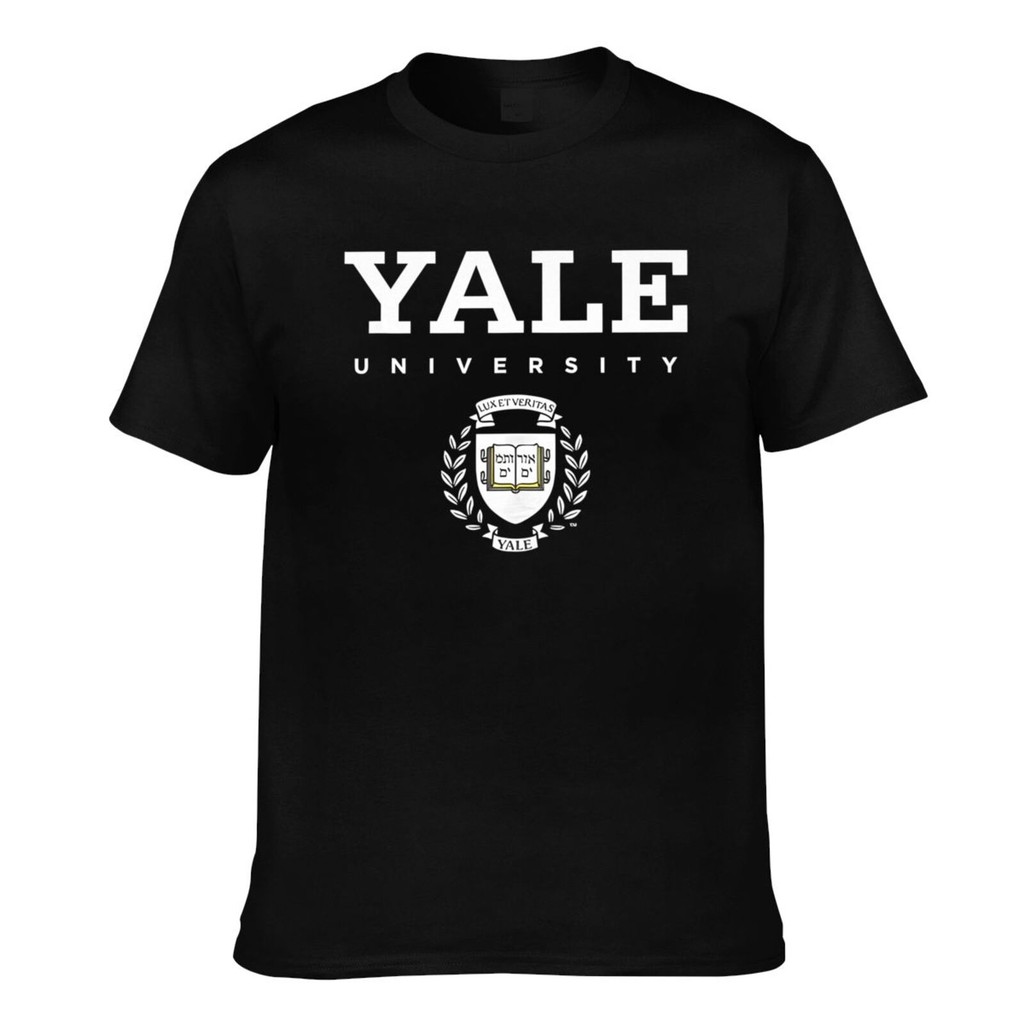 ออกแบบใหม่ Yale University Crest Logo เสื้อยืดตลกผู้ชาย